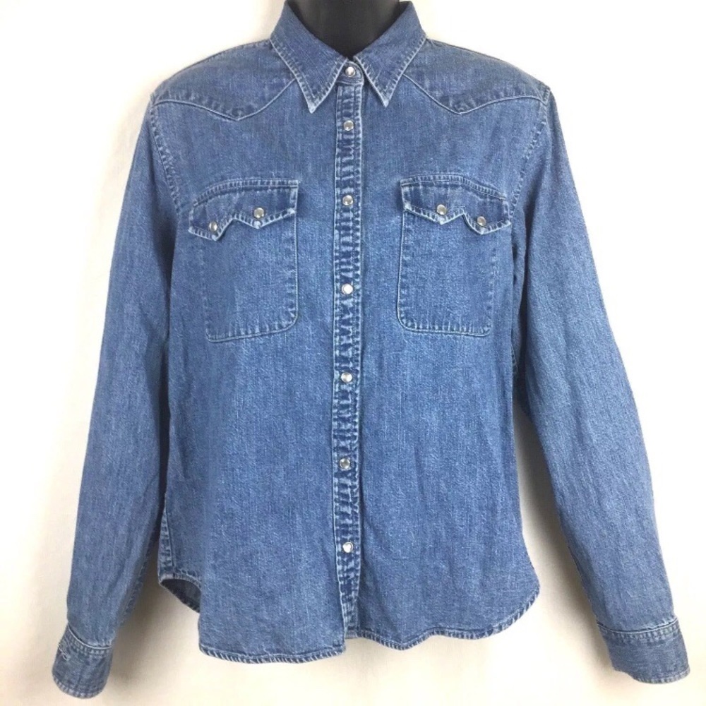 RL Lauren Jeans Co. Denim Western Shirt (Clo)